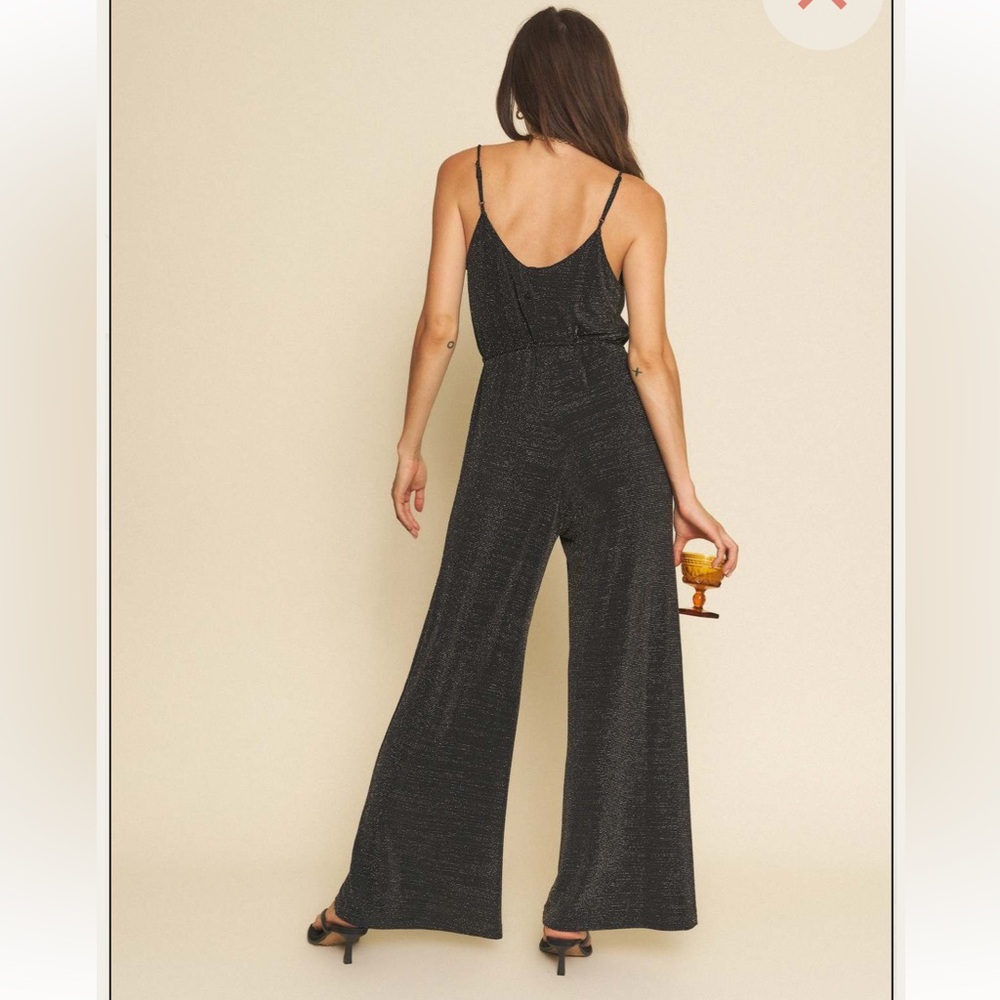 Whimsy + Row Elijah jumpsuit - black sparkle